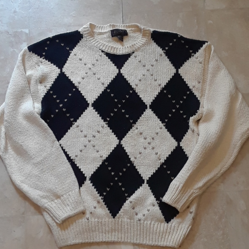 Mens size M Finalist sweater 55% silk 45% cotton